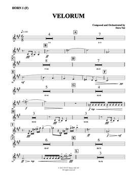 Steve Vai: Velorum - Horn 1 in F