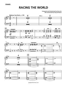 Steve Vai: Racing The World - Piano