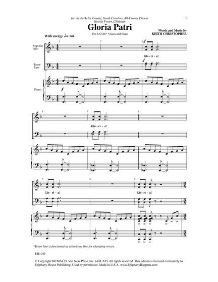 Keith Christopher: Gloria Patri