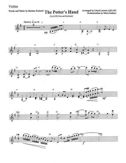 Mark Kellner: The Potter's Hand - Violin