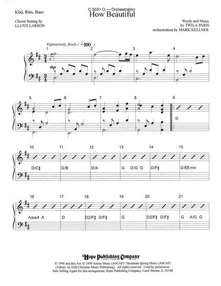 Mark Kellner: How Beautiful - Rhythm