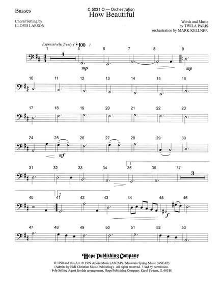 Mark Kellner: How Beautiful - Bass