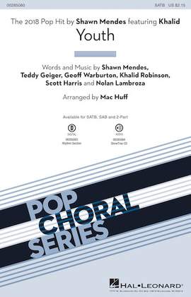 Shawn Mendes: Youth (feat. Khalid) (arr. Mac Huff) - Drums