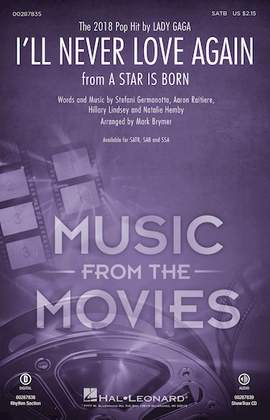 Lady Gaga: I'll Never Love Again (from A Star Is Born) (arr. Mark Brymer) - Drums