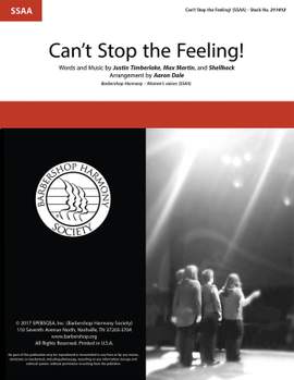 Justin Timberlake: Can't Stop the Feeling! (arr. Aaron Dale)