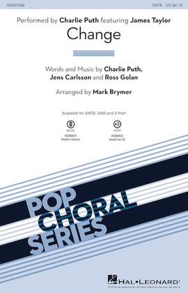 Charlie Puth: Change (feat. James Taylor) (arr. Mark Brymer)