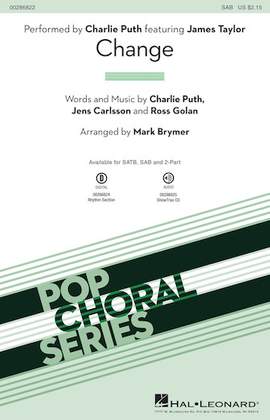Charlie Puth: Change (feat. James Taylor) (arr. Mark Brymer) - Synthesizer