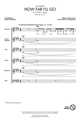 Lin-Manuel Miranda: How Far I'll Go (from Moana) (arr. Deke Sharon)