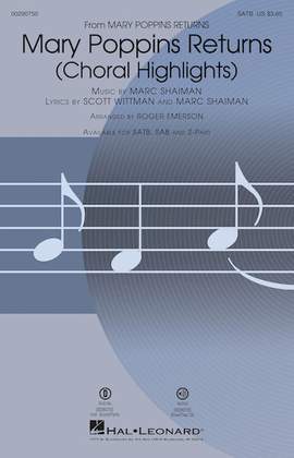 Marc Shaiman & Scott Wittman: Mary Poppins Returns (Choral Highlights) (arr. Roger Emerson) - Flute