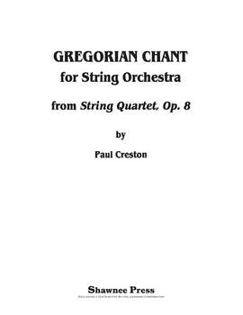 Paul Creston: Gregorian Chant for String Orchestra - Cello