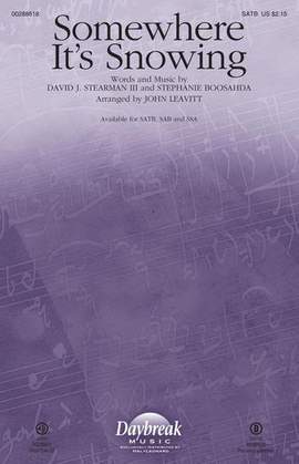 David J. Stearman III & Stephanie Boosahda: Somewhere It's Snowing (arr. John Leavitt) - Cello