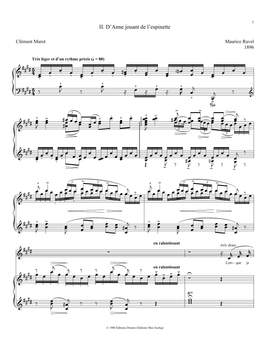 Maurice Ravel: D'Anne Jouant De L'Espinette