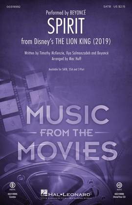 Beyonce: Spirit (from The Lion King 2019) (arr. Mac Huff) - Synthesizer