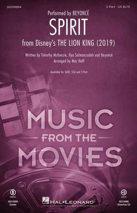 Beyonce: Spirit (from The Lion King 2019) (arr. Mac Huff)