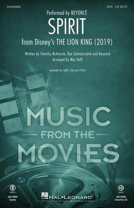 Beyonce: Spirit (from The Lion King 2019) (arr. Mac Huff)