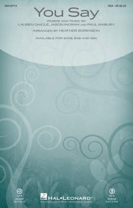 Lauren Daigle: You Say (arr. Heather Sorenson)