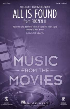 Evan Rachel Wood: All Is Found (from Disney's Frozen 2) (arr. Mark Brymer)