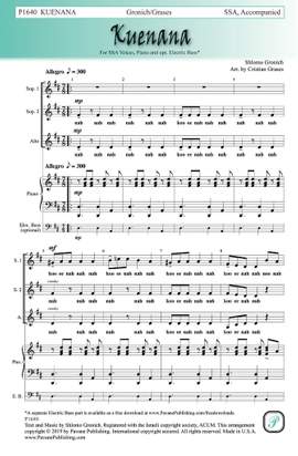 Shlomo Gronich: Kuenana (arr. Cristian Grases)