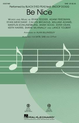 Black Eyed Peas: Be Nice (feat. Snoop Dogg) (arr. Alan Billingsley)