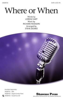 Rodgers & Hart: Where Or When (from Babes In Arms) (arr. Steve Zegree)