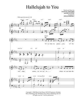 David M. Edwards and Regi Stone: Hallelujah To You (arr. Jim Hammerly)