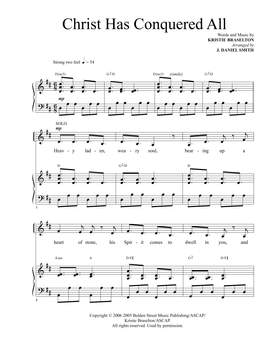 Kristie Braselton: Christ Has Conquered All (arr. J. Daniel Smith)