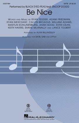 Black Eyed Peas: Be Nice (feat. Snoop Dogg) (arr. Alan Billingsley) - Drums
