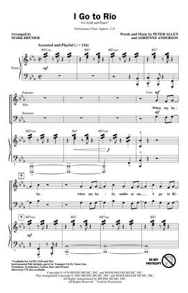 Peter Allen: I Go To Rio (from The Boy From Oz) (arr. Mark Brymer)