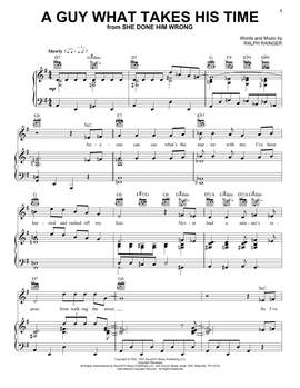 Mae West: A Guy What Takes His Time (from She Done Him Wrong)
