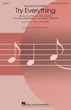 Shakira: Try Everything (arr. Paul Langford)