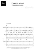 Adele: Set Fire to the Rain (arr. Jo Annemans) Product Image