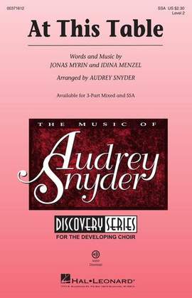 Idina Menzel: At This Table (arr. Audrey Snyder)