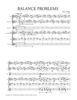 Nico Muhly: Balance Problems - Score & Parts