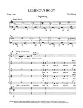 Nico Muhly: Luminous Body (TTBB) - Vocal Score