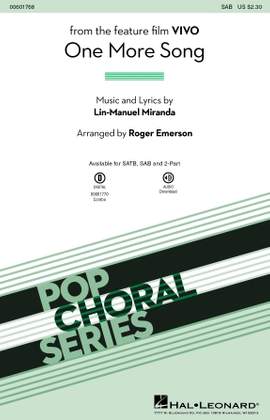 Lin-Manuel Miranda: One More Song (from Vivo) (arr. Roger Emerson)