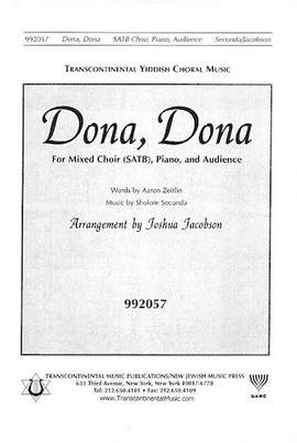 Sholom Secunda: Dona, Dona (arr. Joshua Jacobson)