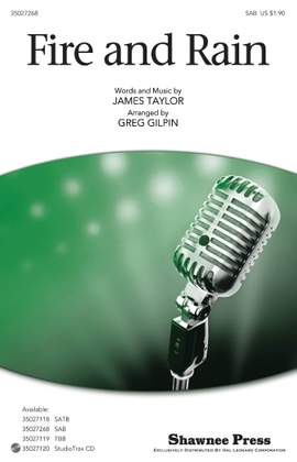 James Taylor: Fire And Rain (arr. Greg Gilpin)