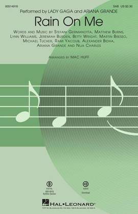 Lady Gaga & Ariana Grande: Rain On Me (arr. Mac Huff)