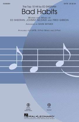 Ed Sheeran: Bad Habits (arr. Mark Brymer) - Guitar