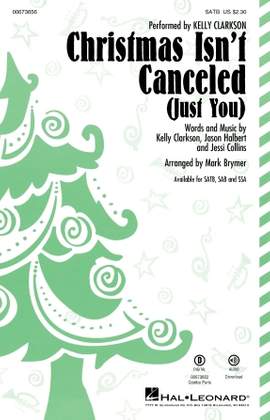 Kelly Clarkson: Christmas Isn't Canceled (Just You) (arr. Mark Brymer) - Synthesizer