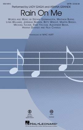 Lady Gaga & Ariana Grande: Rain On Me (arr. Mac Huff) - Guitar