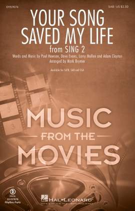 U2: Your Song Saved My Life (from Sing 2) (arr. Mark Brymer)