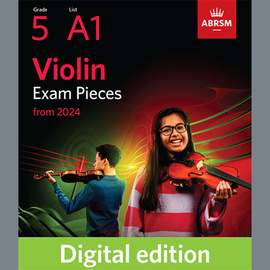 Michel Corrette: Giga (Grade 5, A1, from the ABRSM Violin Syllabus from 2024)
