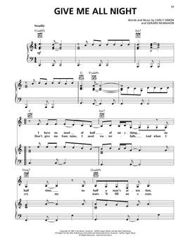 Carly Simon: Give Me All Night