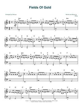 Sting: Fields Of Gold (arr. Skoove)