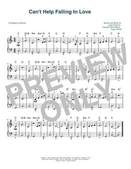 Elvis Presley: Can't Help Falling In Love (arr. Skoove)