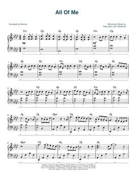 John Legend: All Of Me (arr. Skoove)