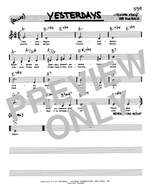 Jerome Kern: Yesterdays (Low Voice) Product Image