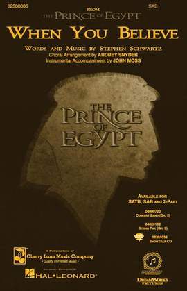 Stephen Schwartz: When You Believe (from The Prince Of Egypt) (arr. Audrey Snyder)