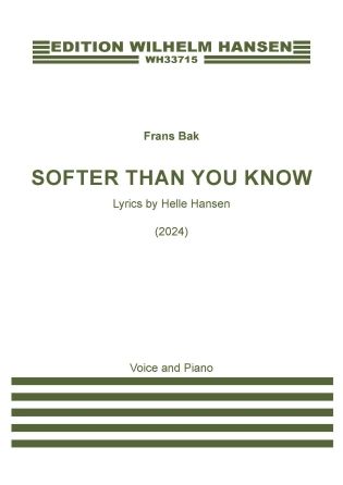 Frans Bak: Softer Than You Know
